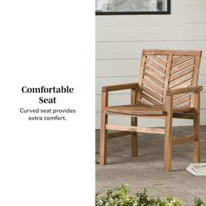 Somerset Patio Wood Chairs, Set of 2