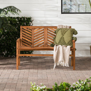 Somerset Patio Wood Loveseat Bench