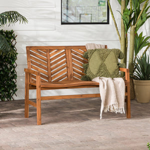 Somerset Patio Wood Loveseat Bench