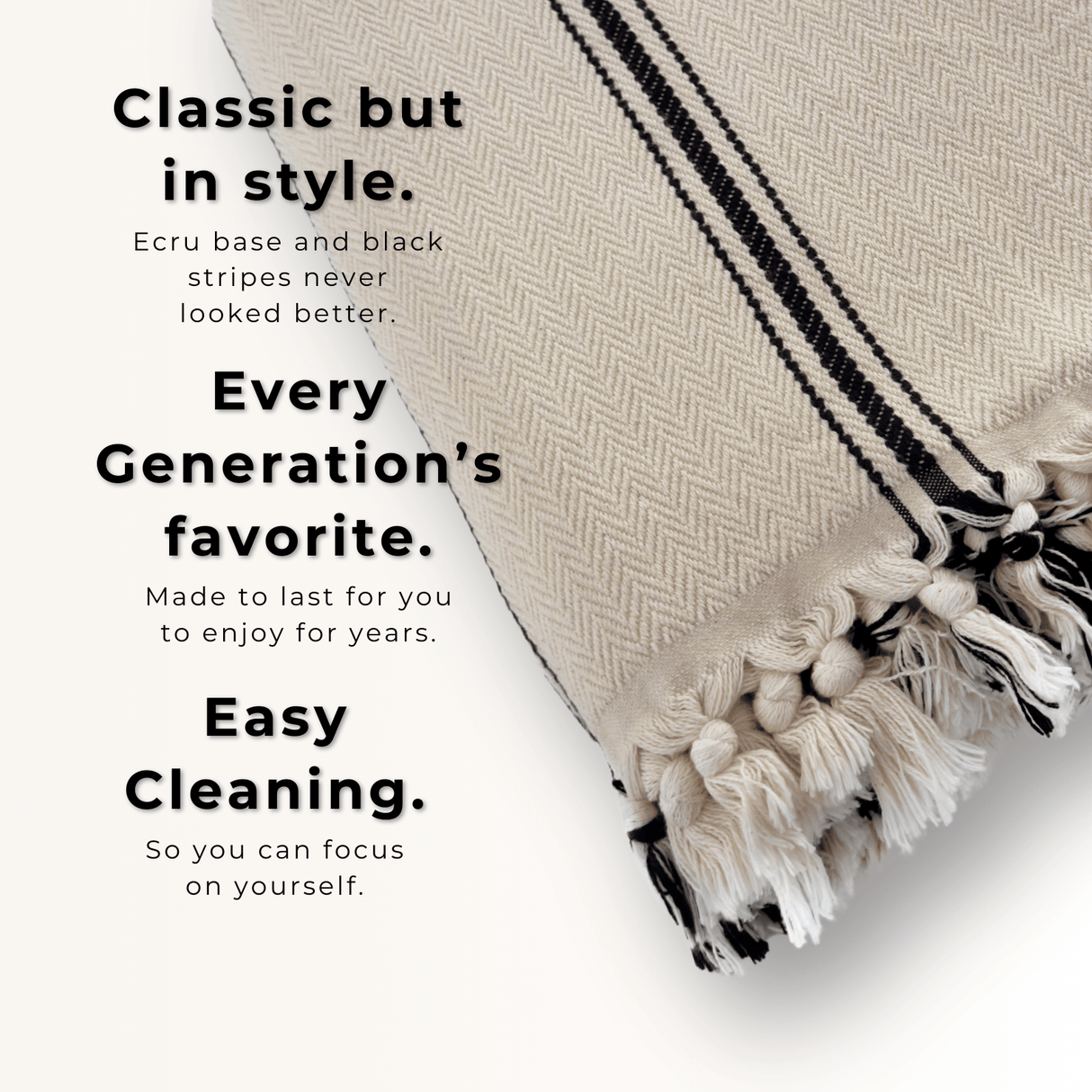 Sophie | Farmhouse Home Decor Turkish Cotton Throw Bed Blanket