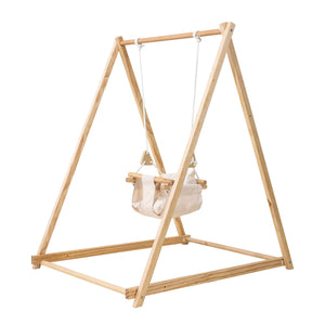 Spruce - Baby and Toddler Foldable Wooden Swing Set