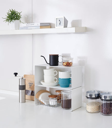 Stackable Countertop Shelf - Two Sizes - Steel