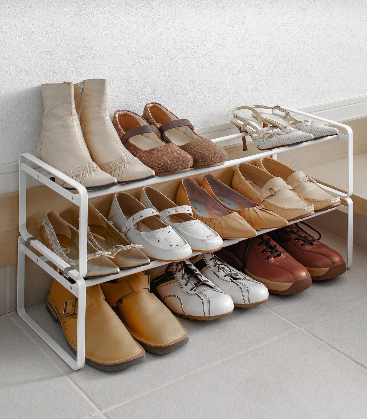 Stackable Shoe Rack (7" H) - Steel