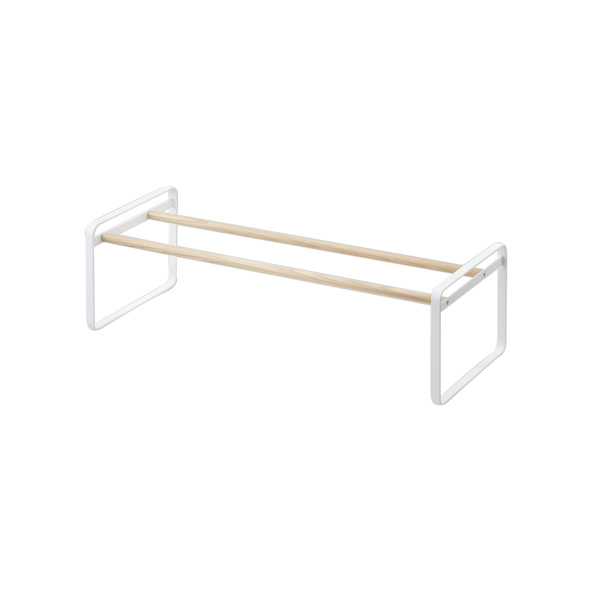 Stackable Shoe Rack (7" H) - Steel + Wood