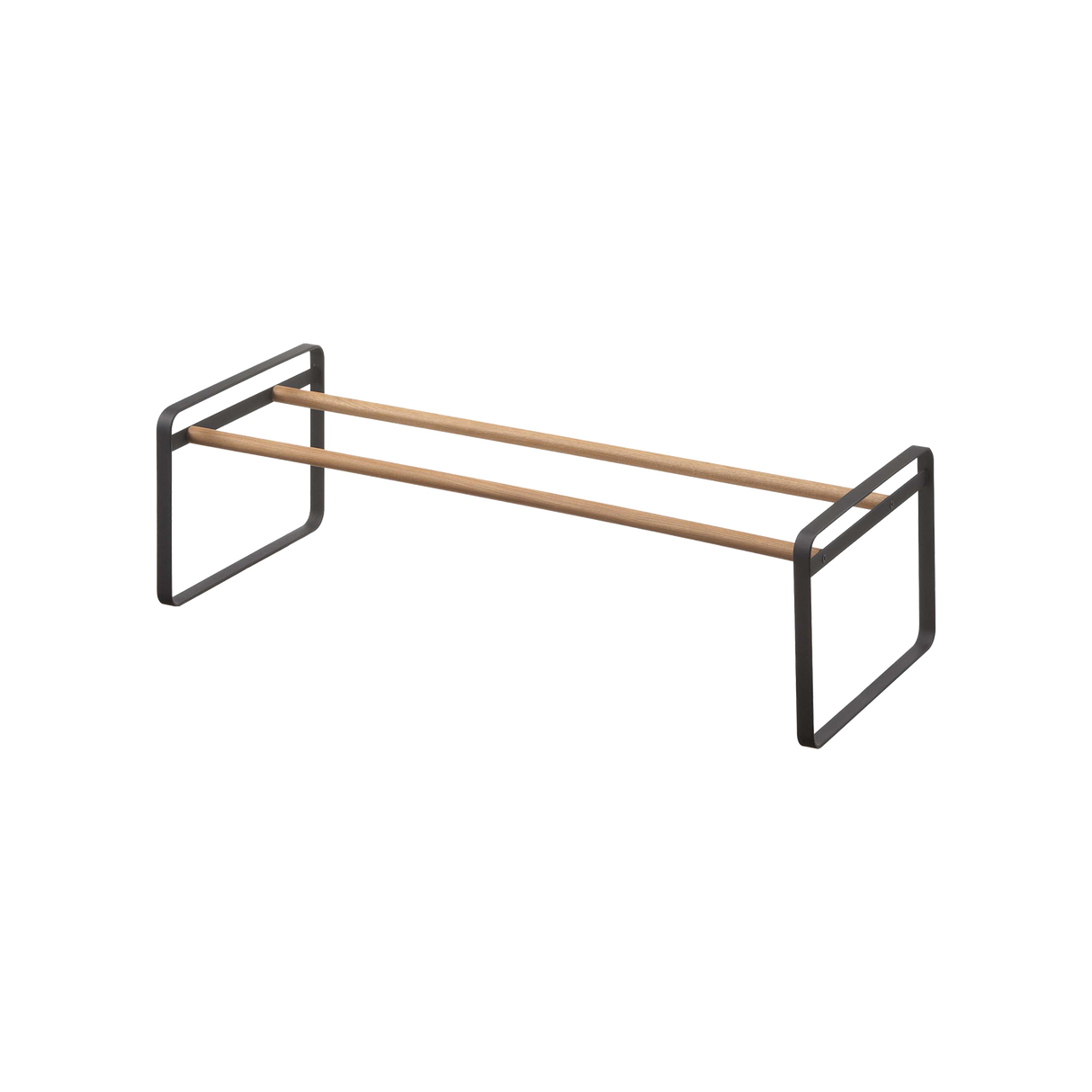 Stackable Shoe Rack (7" H) - Steel + Wood