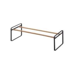 Stackable Shoe Rack (7" H) - Steel + Wood