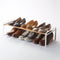 Stackable Shoe Rack (7" H) - Steel + Wood