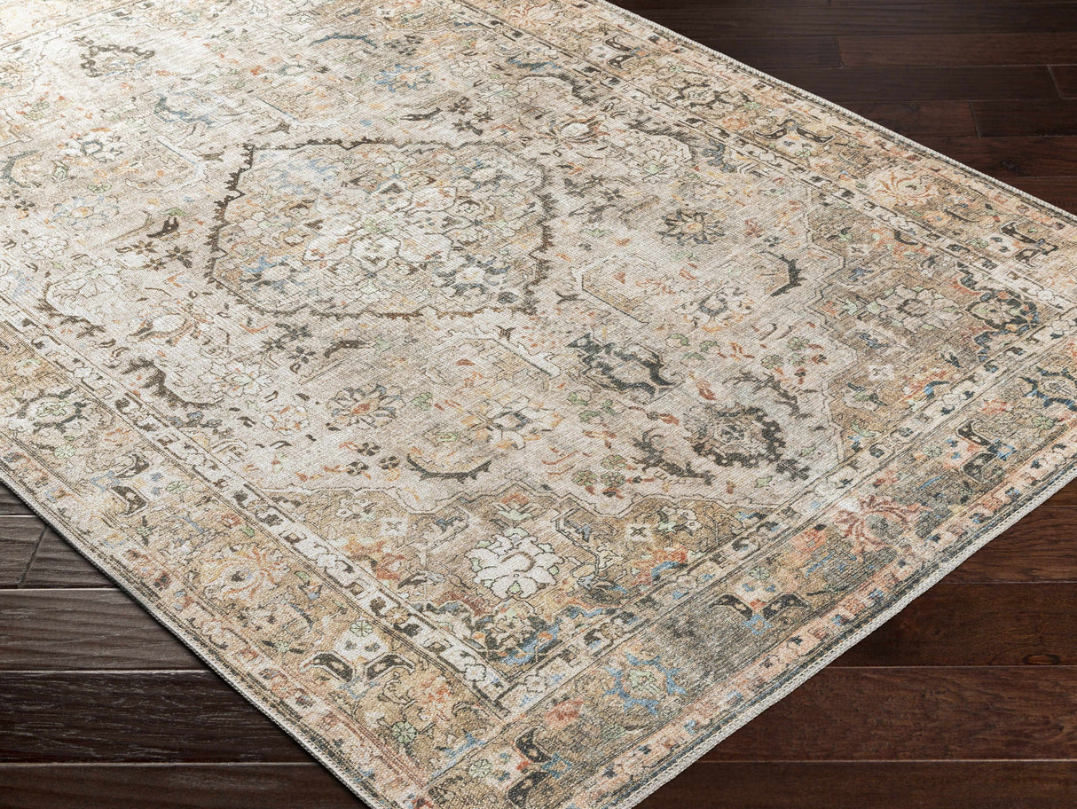 Standon Vintage Flat Pile Washable Rug