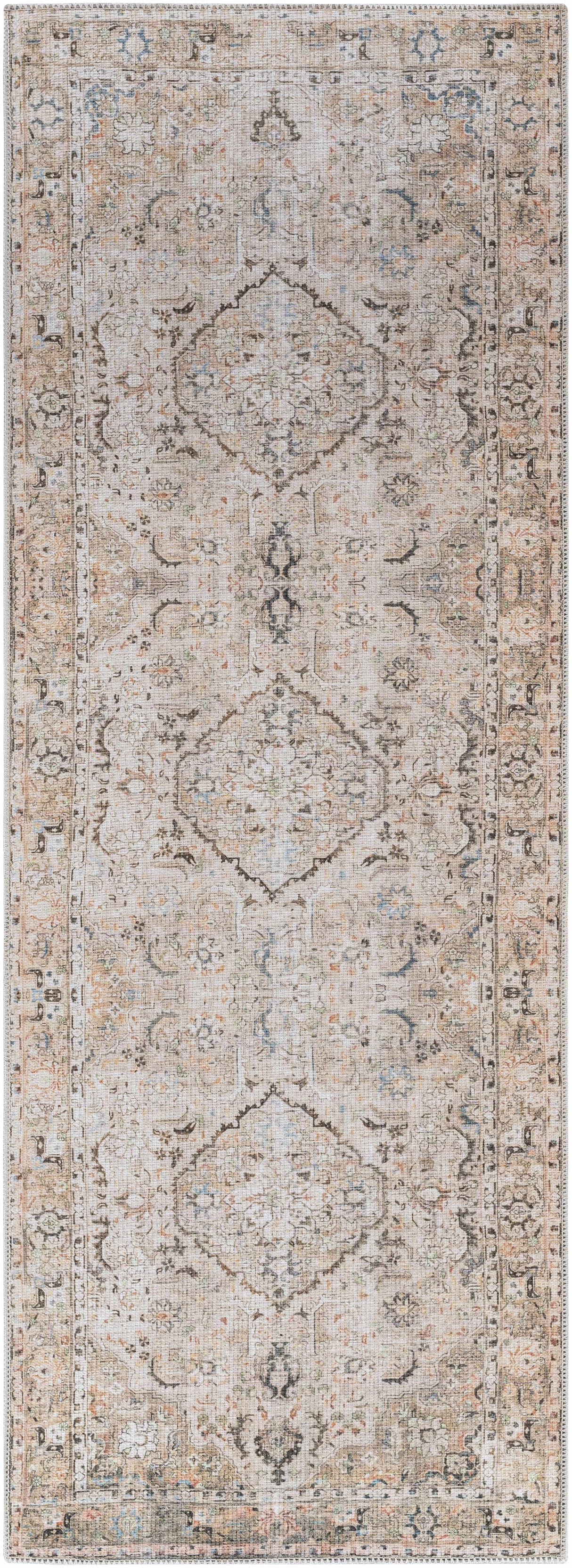 Standon Vintage Flat Pile Washable Rug