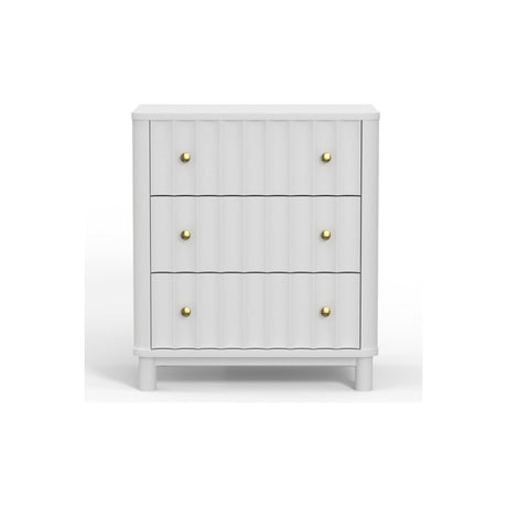 Stapleton Three Drawer Small Chest, White