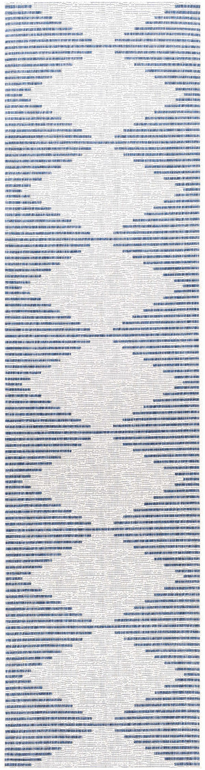 Stephan Blue & Cream Outdoor Rug