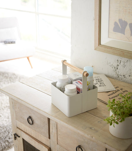 Storage Caddy - Large - Steel + Wood