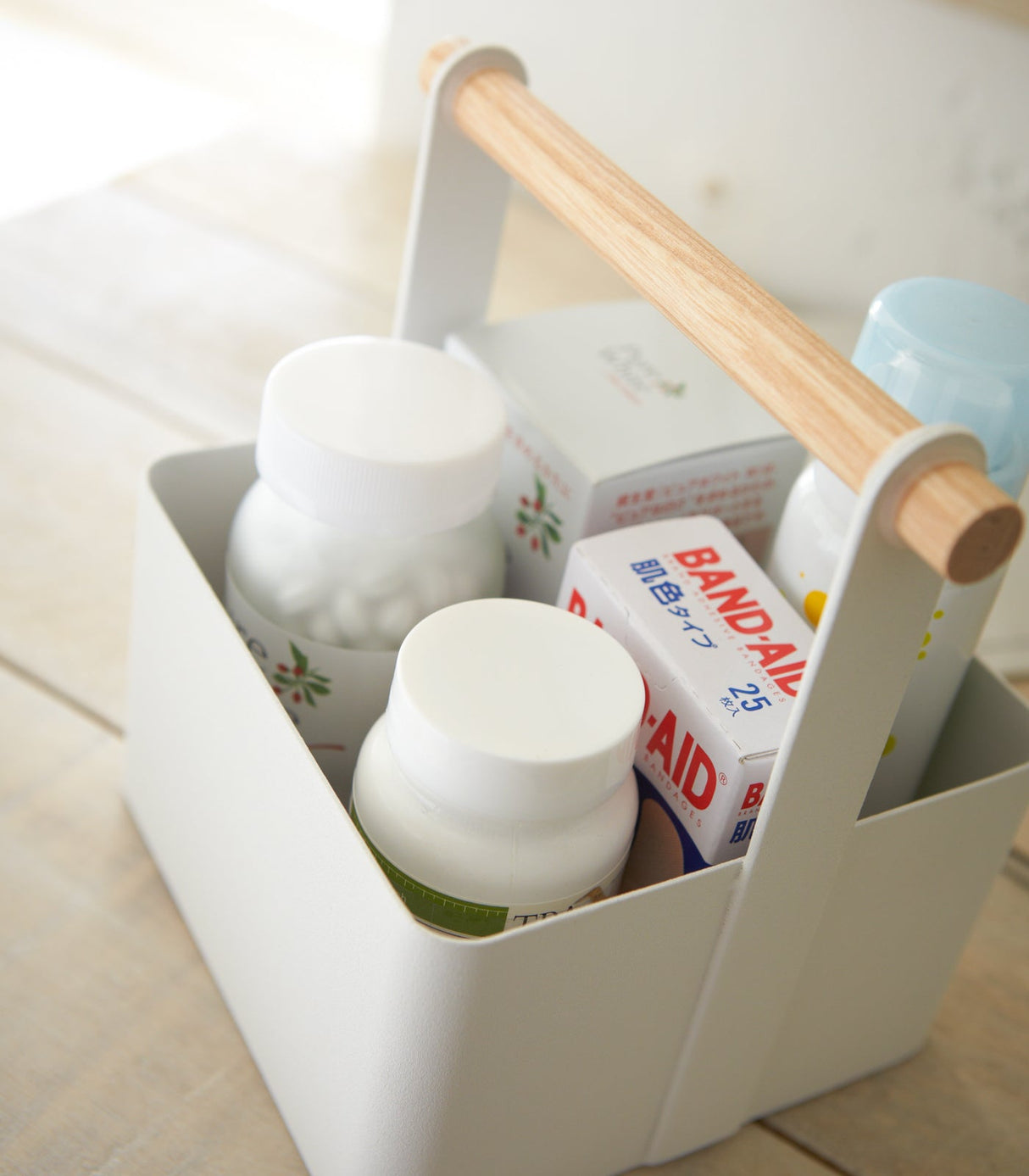 Storage Caddy - Large - Steel + Wood