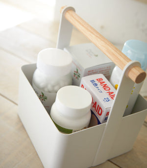 Storage Caddy - Large - Steel + Wood