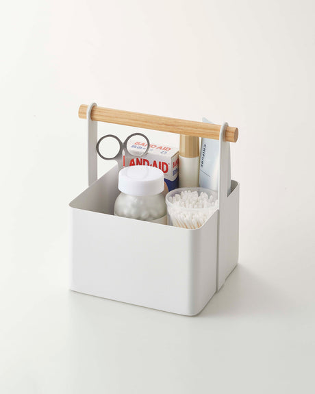 Storage Caddy - Large - Steel + Wood