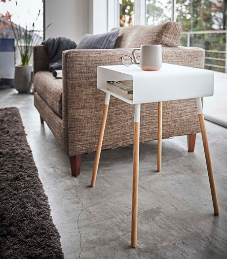 Storage Table - Tall (23" H) - Steel + Wood