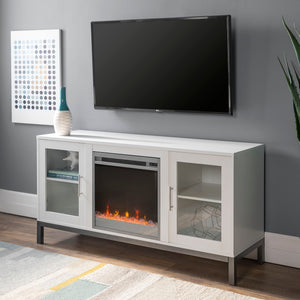 Talia TV Stand with Crystal Fireplace