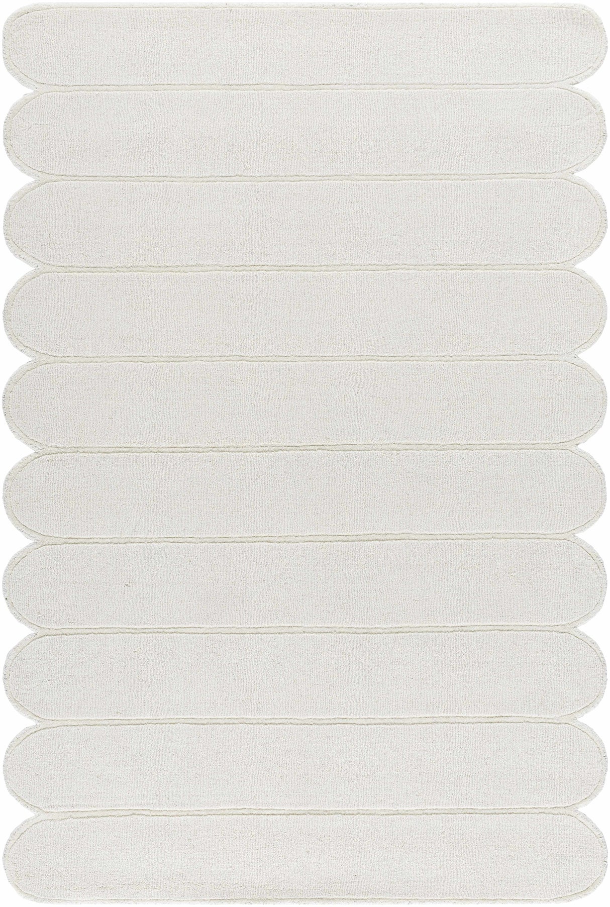 Tayte White Abstract Area Rug