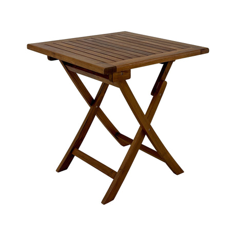 Telluride 2 Person Teak Folding Patio/Balcony Table - 28"