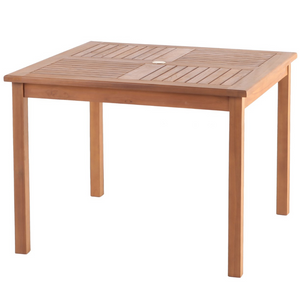 Telluride 4-Person Natural Teak Outdoor Square Dining  Table 39"
