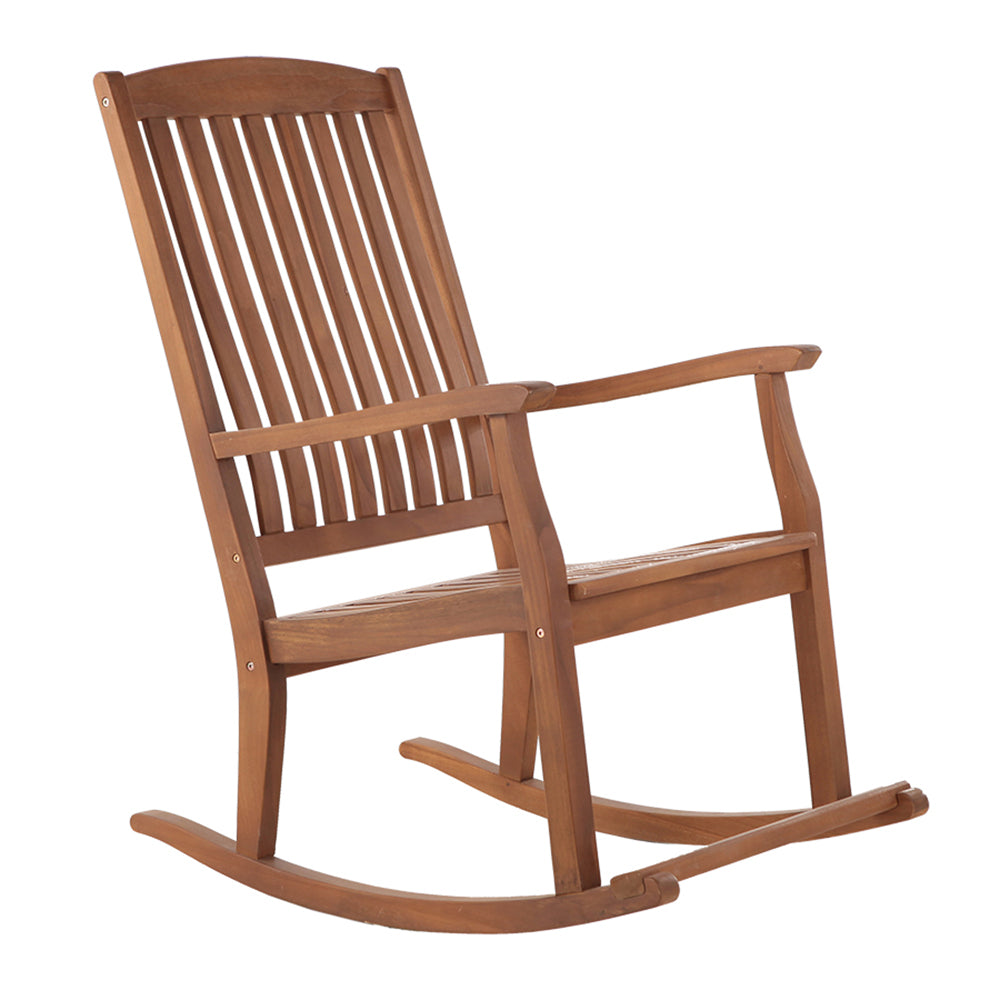 Telluride Oiled Teak Outdoor Patio Rocking Chair