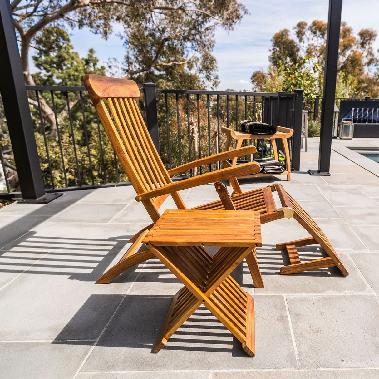 Telluride Teak Outdoor Sun Lounger