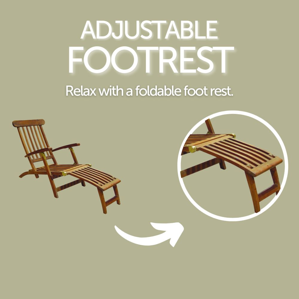 Telluride Teak Outdoor Sun Lounger