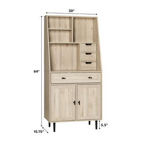 Theron Storage Desk with Hutch