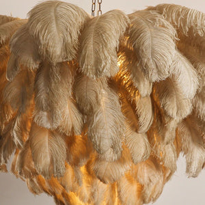 Tieri Feather Chandelier