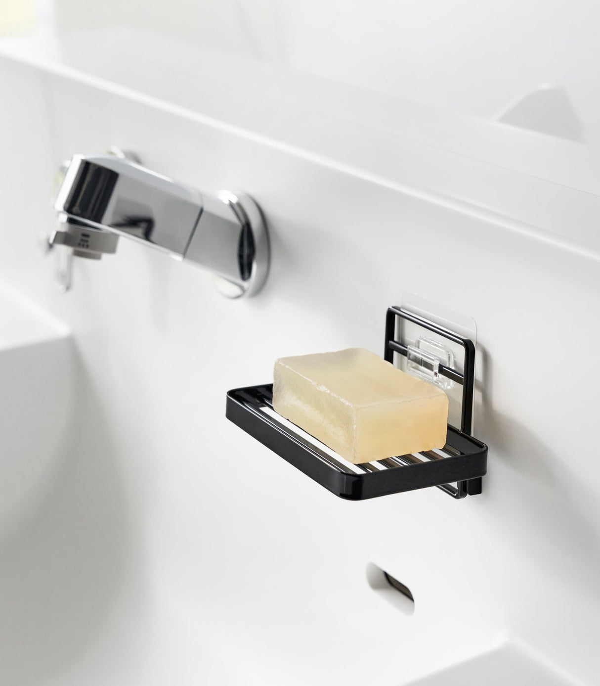 Traceless Adhesive Soap Tray - Steel