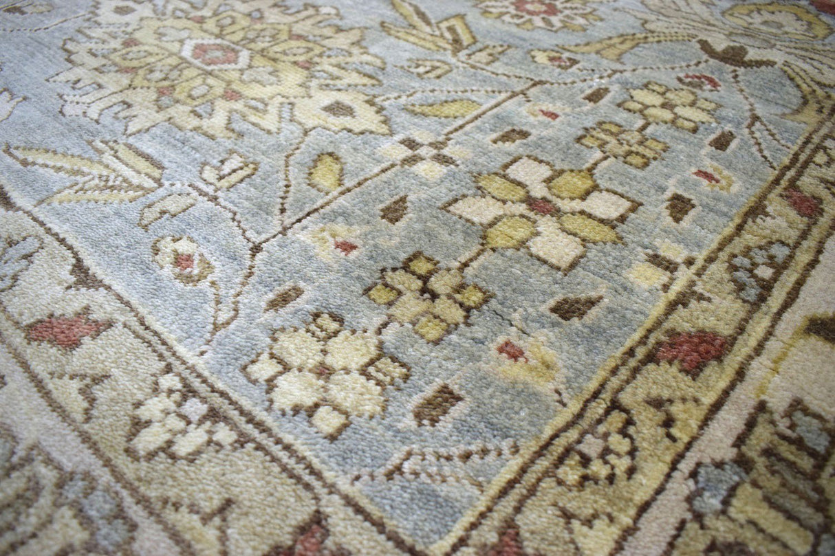 Traditional Handcrafted Hand Spun New Zealand Wool 8' by 10' Area Rug |The Rug Decor | TRD719810