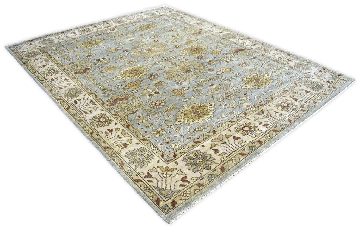 Traditional Handcrafted Hand Spun New Zealand Wool 8' by 10' Area Rug |The Rug Decor | TRD719810