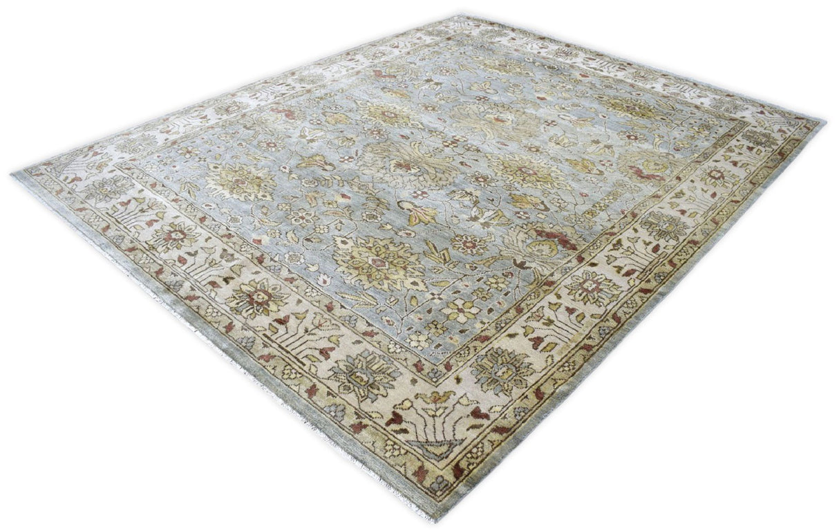 Traditional Handcrafted Hand Spun New Zealand Wool 8' by 10' Area Rug |The Rug Decor | TRD719810