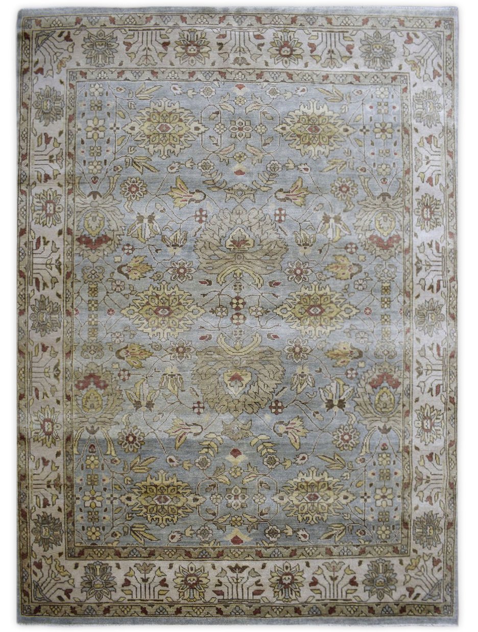 Traditional Handcrafted Hand Spun New Zealand Wool 8' by 10' Area Rug |The Rug Decor | TRD719810