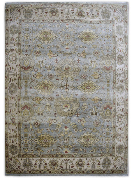 Traditional Handcrafted Hand Spun New Zealand Wool 8' by 10' Area Rug |The Rug Decor | TRD719810