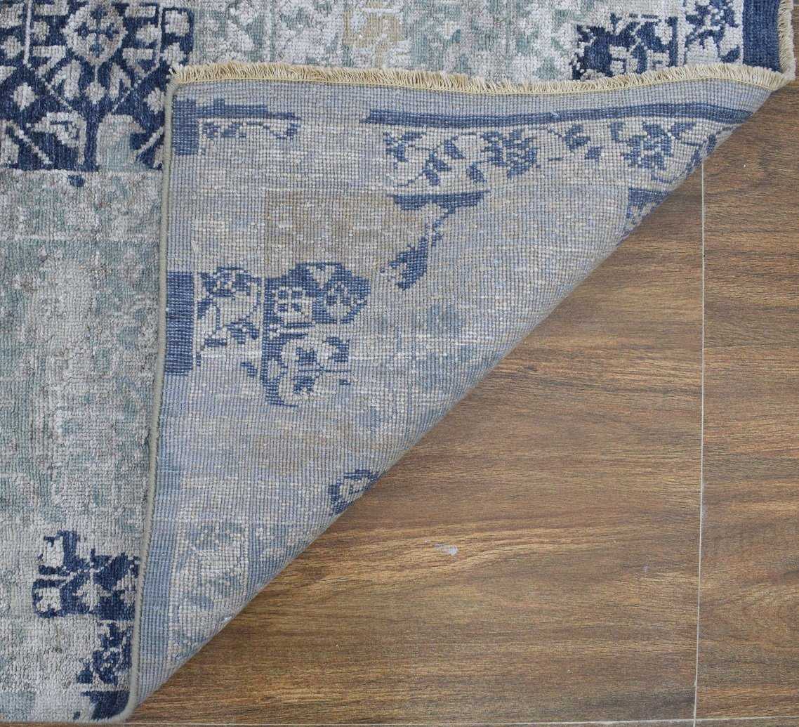 Traditional Handmade Silk and Wool 8x10 Area Rug | TRD1635810