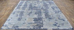Traditional Handmade Silk and Wool 8x10 Area Rug | TRD1635810