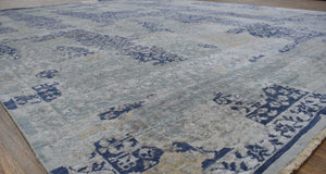 Traditional Handmade Silk and Wool 8x10 Area Rug | TRD1635810