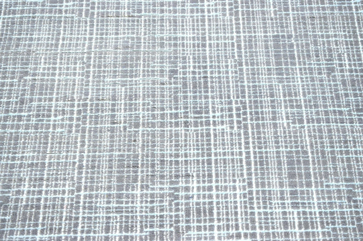 Traditional Handmade Wool & Viscose 5x8 Area Rug | TRD136658