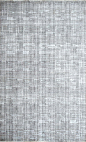 Traditional Handmade Wool & Viscose 5x8 Area Rug | TRD136658
