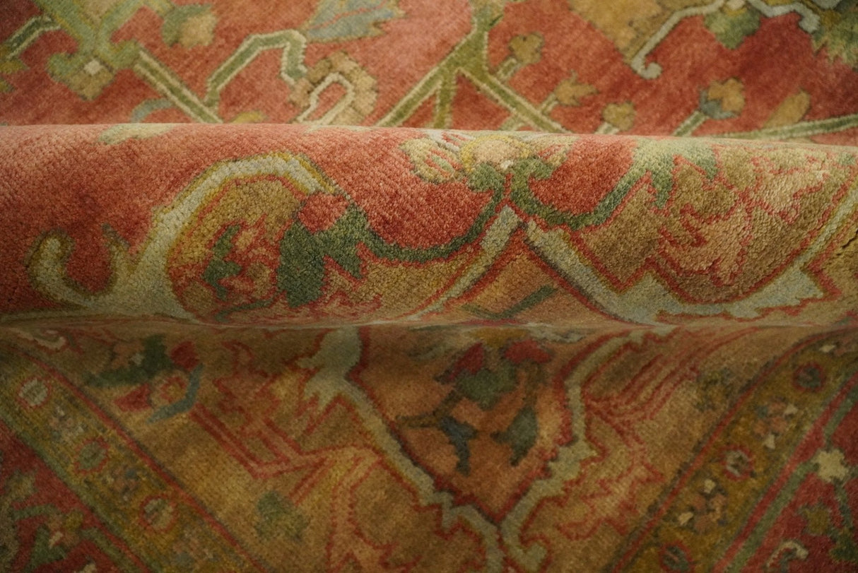 Traditional Heriz Serapi Handmade Fine Wool Area Rug | TRD753