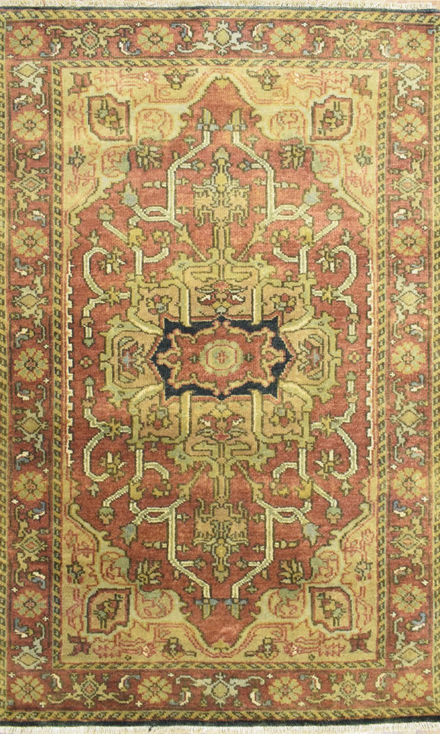 Traditional Heriz Serapi Handmade Fine Wool Area Rug | TRD753