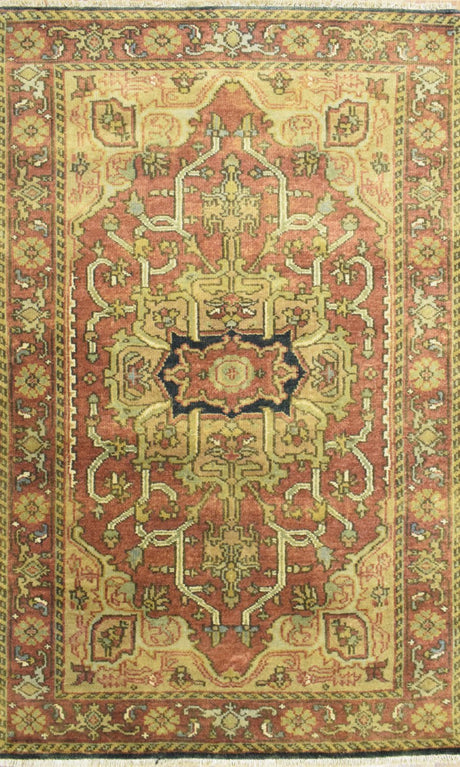 Traditional Heriz Serapi Handmade Fine Wool Area Rug | TRD753