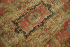 Traditional Heriz Serapi Handmade Fine Wool Area Rug | TRD753