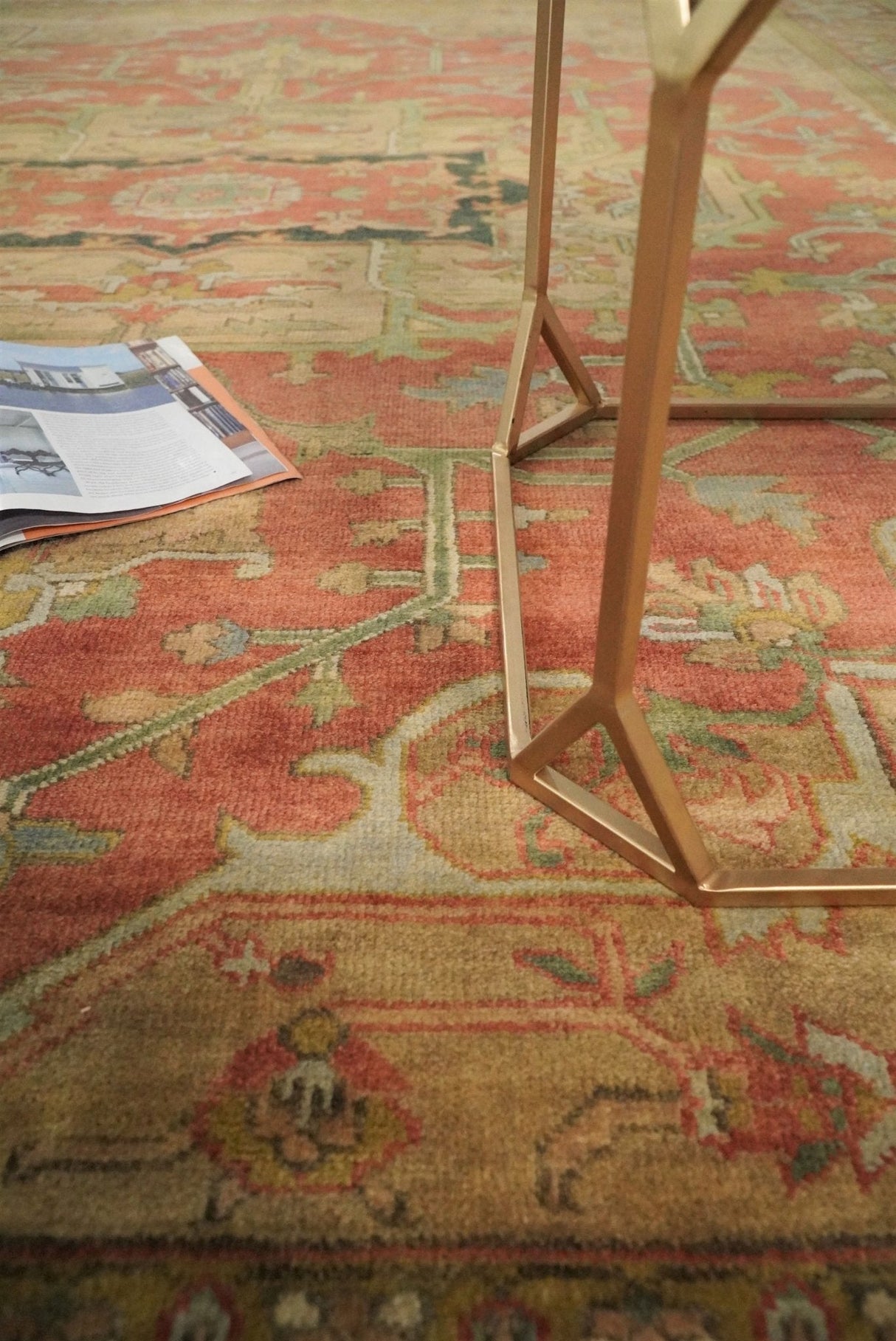 Traditional Heriz Serapi Handmade Fine Wool Area Rug | TRD753