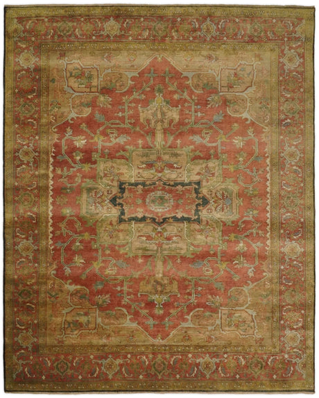 Traditional Heriz Serapi Handmade Fine Wool Area Rug | TRD753