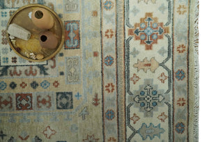 Traditional Mamluk Design Beige and Ivory Hand Knotted 8x10 wool area rug