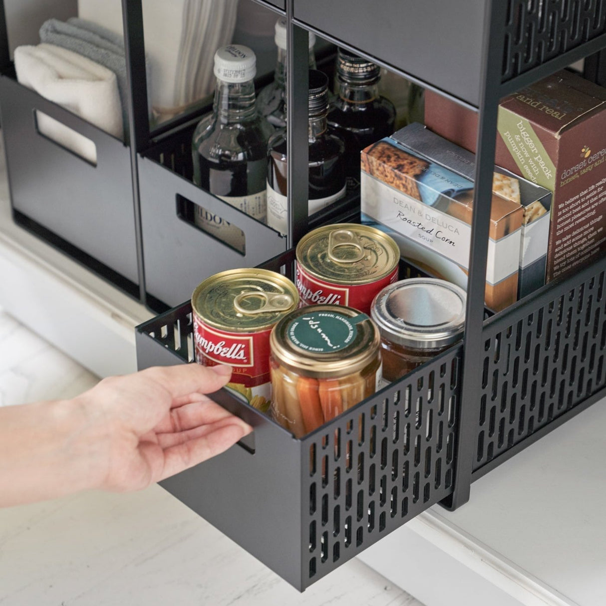 Two-Tier Cabinet Storage Basket