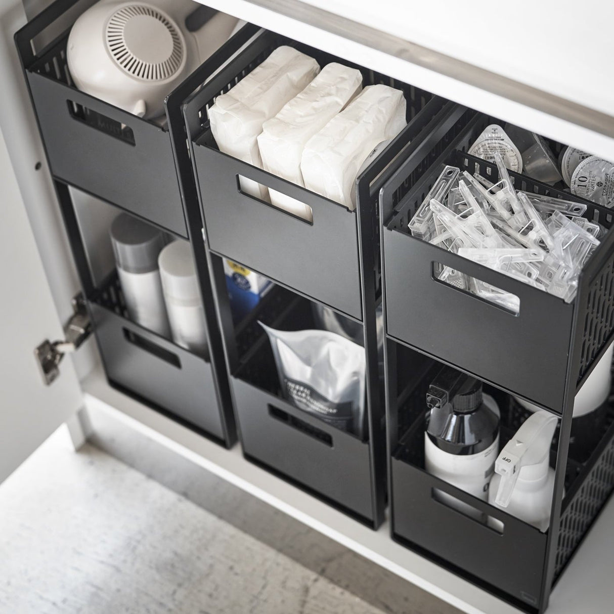 Two-Tier Cabinet Storage Basket