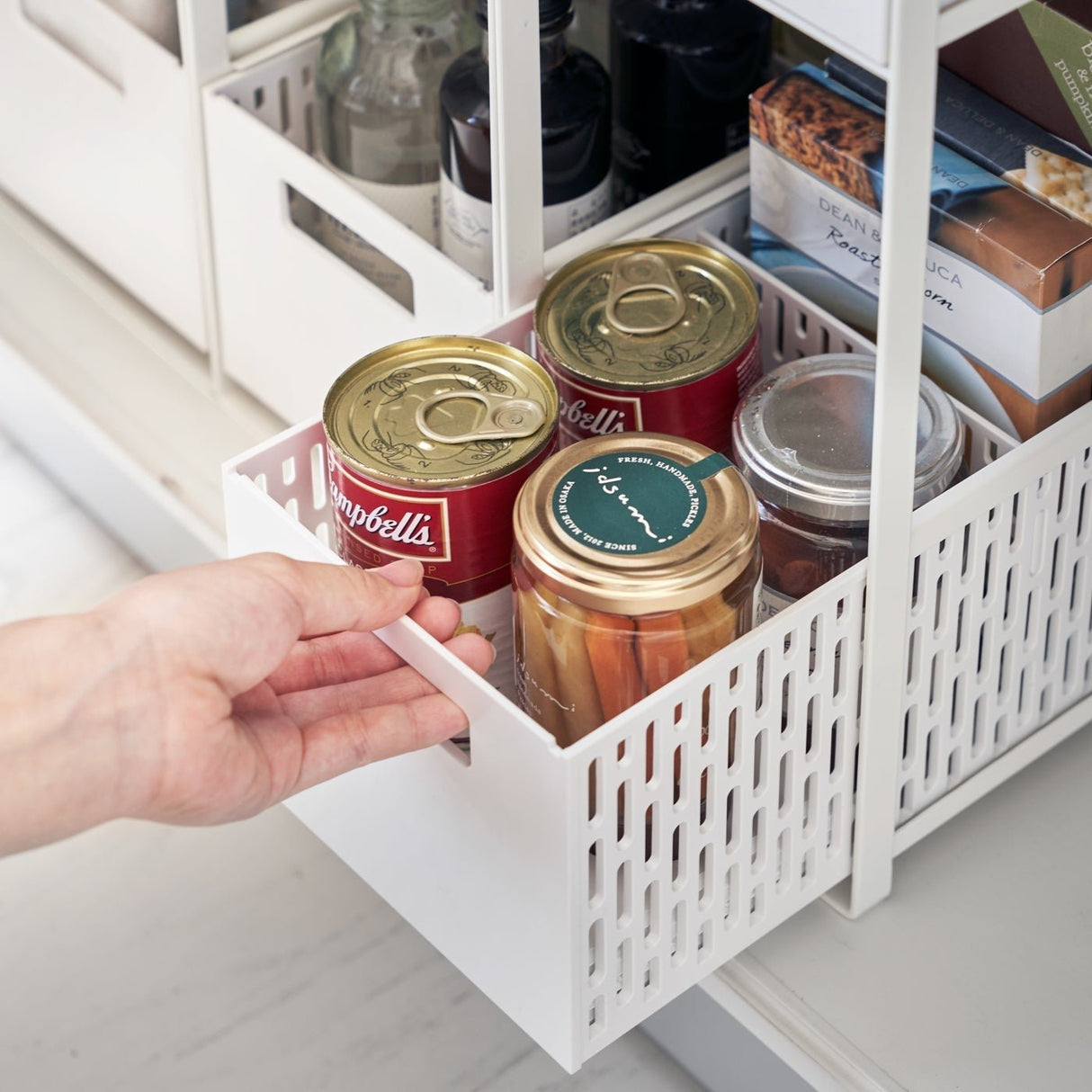 Two-Tier Cabinet Storage Basket